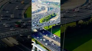 Amazing Dubai road view #trending #trendingshorts #shortvideo #viralshort #travel