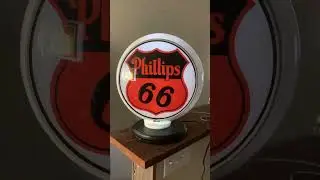 Rare Phillips 66 Oil Gas Pump Globe from Old Gas Station #vintage #globe #gas #gaspump #oil #shorts