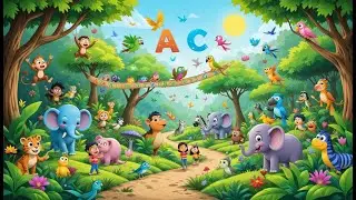 ABC-Phonic Song |Nursery Rhymes | Jungle Theme