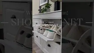 A super practical combination of drawers and shoe cabinets! #sobuy #shoecabinet #FSR79-WG