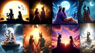 Radha Krishna DP Design 💙 | Beautiful Love DP | Divine Profile Picture