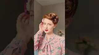 Винтажный весенний челлендж по прическам: неделя 2 🌸 #урок по прическам #прическа #винтажныеволос...