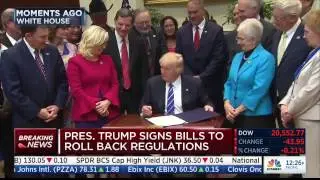 President Trump signs CRA barring 