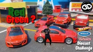 HUNTING HOT WHEELS Red Green Diecast Challenge D4C stop motion @AgungSetiawanDiekeshter