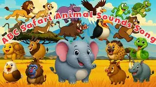 ABC Safari Chubby Animal Sounds Song🦓🎶| Fat vs Normal Animals | Learn English A-Z | Gon Gon Edu | 4K