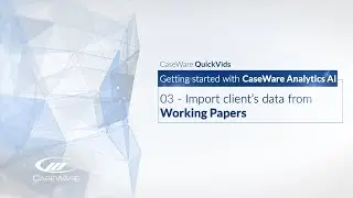 Getting started with AnalyticsAI - 03 Import from Working Papers