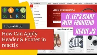 React js Tutorial # 53|How Can Apply Header & Footer in reactJs | E-Commerce Site