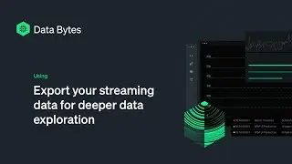 Export your streaming data for deeper data exploration