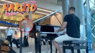 I played Sadness and Sorrow (Naruto) on public piano at the airport