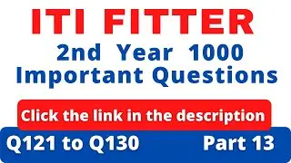 iti fitter 2nd year question paper in english | objective question | fitter mcq  | ncvt iti question