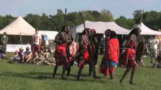 Maasai Lion Hunting Dance at The Bushcraft Show 2013