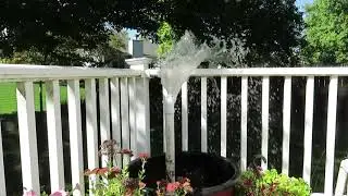 Draining A Fountain With A Sump Pump