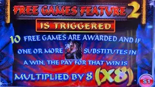 A HUGE JACKPOT HAND PAY on Ming Warrior Ainsworth Slot Machine