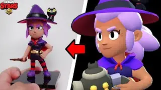 Making Witch Shelly - brawl stars clay Art