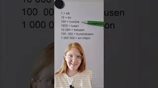 Counting in Swedish (BIG numbers)