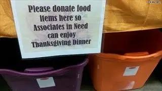 Walmart holds a food drive for employees??