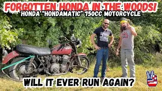 Abandoned! Forgotten Honda in the Woods! Will it Ever Run Again? #motorcycle