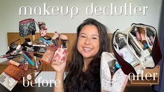 ✨makeup declutter | minimalist makeup routine✨