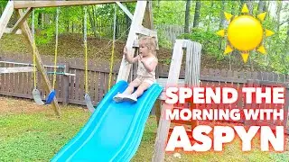 🌞 Morning with Aspyn | Toddler Morning Routine Vlog 🧸💛 | Family 5 Vlogs