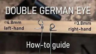 Making a double German eye for piano strings