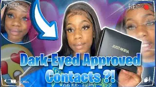 COLOURED CONTACT LENSES FOR DARK EYES ft JUST4KIRA *black girl approved*