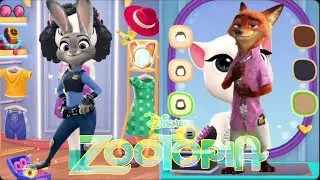 🐰🦊 Rabbit & Fox: Zootopia Magic cosplay makeover by Talking Angela #talkingangela2 #zootopia 