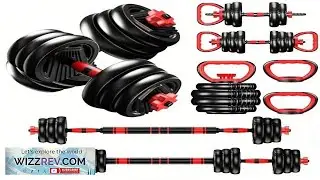 4 in 1 Adjustable Dumbbell Set 22lb  Multi Function Home Gym Weight Equipment