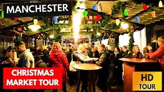 Virtual Walking Tours Free | Manchester Christmas Walk | Manchester Christmas Market