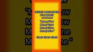 MAGIC SPELL FOR MONEY #spell #magic #moneyremedies #secret #chant