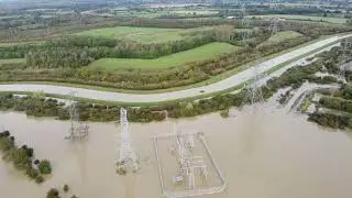 Doncaster Floods. Barnby Dun #dronefootage  #doncaster #flood 25th October 2023
