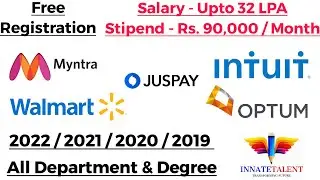 Walmart, Intuit, Optum, Myntra, Juspay, Tata Class Edge | Biggest Off Campus | 32 LPA | 2022/21/20