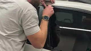 Crux Motorsports B&C Pillar vinyl wrap overlay for Subaru Crosstrek 2018 - 2023