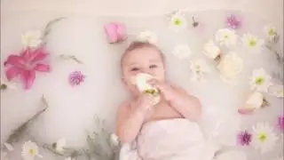 behind the scenes milk bath photo session