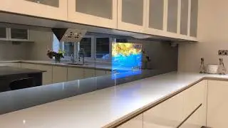 Kitchen Splash Back Mirror TV