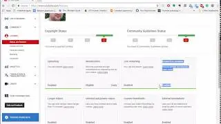 Youtube: check the channel settings.