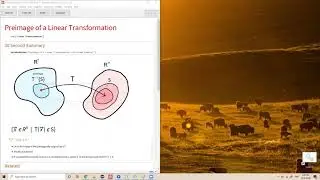 Preimage of a Linear Transformation (30 Second Summary)