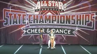 TNT Allstars Open Partner Stunt Level 3 Coed - AASCF State Championships 2018