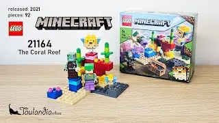 LEGO Minecraft 21164: The Coral Reef (2021) - unbox and speed build
