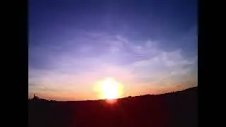 Real time lapse sunset