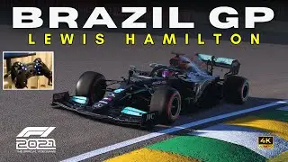 LEGENDARY comeback at last - Lewis Hamilton - Brazil GP | F1 2021 100% Race | Steering wheel POV