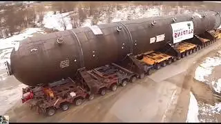 The Biggest Carriers Trucks In The   World ! Biggest Oversize Load   Compilation On The Roads