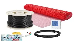 VEVOR 60 sqft Floor Heating Mat System 120V Electric Radiant Heated Floor