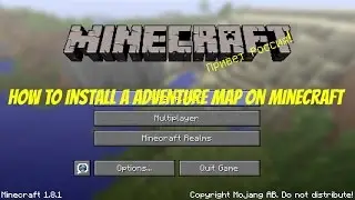 How to Install adventure map in Minecraft 1.8.1 Step by Step (Adventure maps)