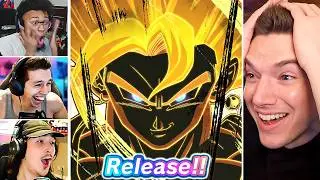 First EVER LEGEND Rarity Quad Summon Battle on Dragon Ball Legends