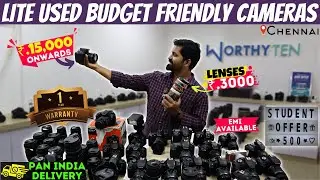 Lite Used (CAMERAS & LENSES) at Lowest Price | DSLR Camera Shop in Chennai | WorthyTen | MK Reacts