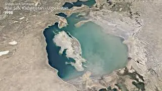 Aral Sea, Kazakhstan - Uzbekistan - Earth Timelapse
