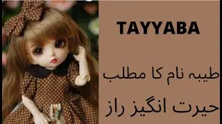 Tayyaba  Name Meaning In Urdu and Lucky Number | Urdu Meaning | Islamic Girl Name