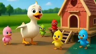 FIVE LITTLE DUCKS 🦆 | FUN COUNTING SONG FOR KIDS