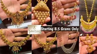 Starting 😲 8.5 Gm, Tanishq Antique Beautiful 😍 Gold Necklace Sets | Tanishq & Others Gold necklace 