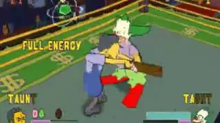 Simpsons Wrestling, PSX, Bonus Match Up - AI Krusty the Clown vs Moe
